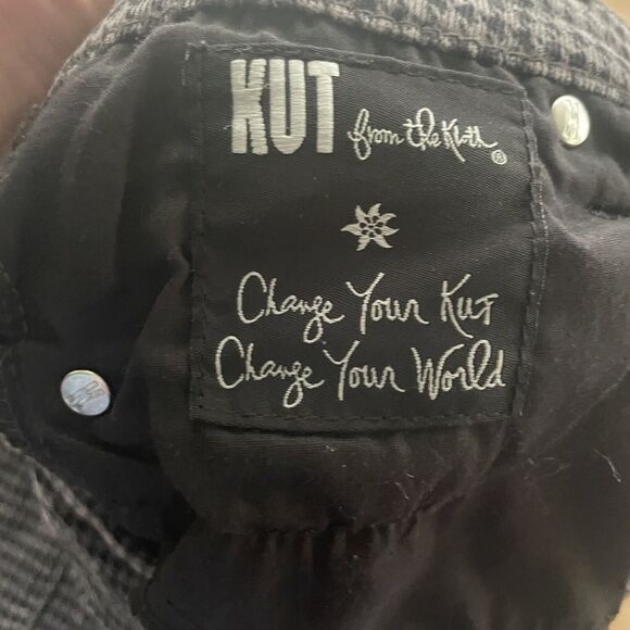 Kut From The Kloth Pants Houndstooth Skinny‎ Ponte Trousers Womens Size 6 - Picture 4 of 10